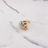 Anillo Tu Y Yo 3.05gr / T6 3/4 / 10mm Tres Oros &