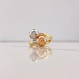 Anillo Tu Y Yo 3.05gr / T6 3/4 / 10mm Tres Oros &
