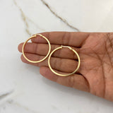 Candongas Diani 2.6gr / 3.7cm / Dos Oros Amarillo Blanco $