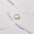 Anillo Corazones 1.95gr / T5 3/4 / Circones Blancos Dos Oros Amarillo Blanco $