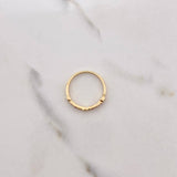 Anillo Tornillos De Orion 1.95gr / T7 1/2 / Circones Blancos Fucsias Oro Amarillo &