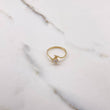 Anillo Solitario Linea Invertida 1.15gr / T5 / Circon Blanco Oro Amarillo &