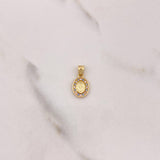 Dije Virgen Milagrosa 0.75gr / 1.7cm / Circones Rosados Azules Oro Amarillo $
