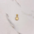 Dije Virgen Milagrosa 0.65gr / 1.5cm / Circones Blancos Oro Amarillo &