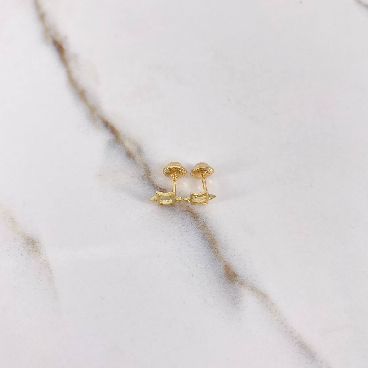 Topos Estrella De David 0.8gr / Lisos Oro Amarillo $