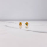Topos Corazon Troquelado 0.7gr / Circon Verde Oro Amarillo $