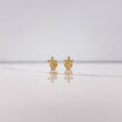 Topos Cruz 0.85gr / Circulos Circones Blancos Oro Amarillo $