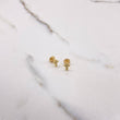 Topos Cruz 0.7gr / Circones Blancos Oro Amarillo $