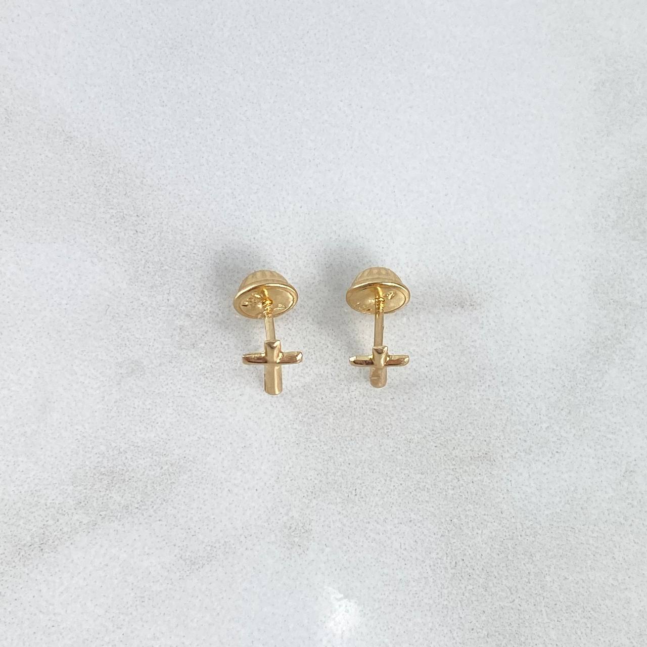 Topos Cruz 0.55gr / Oro Amarillo $