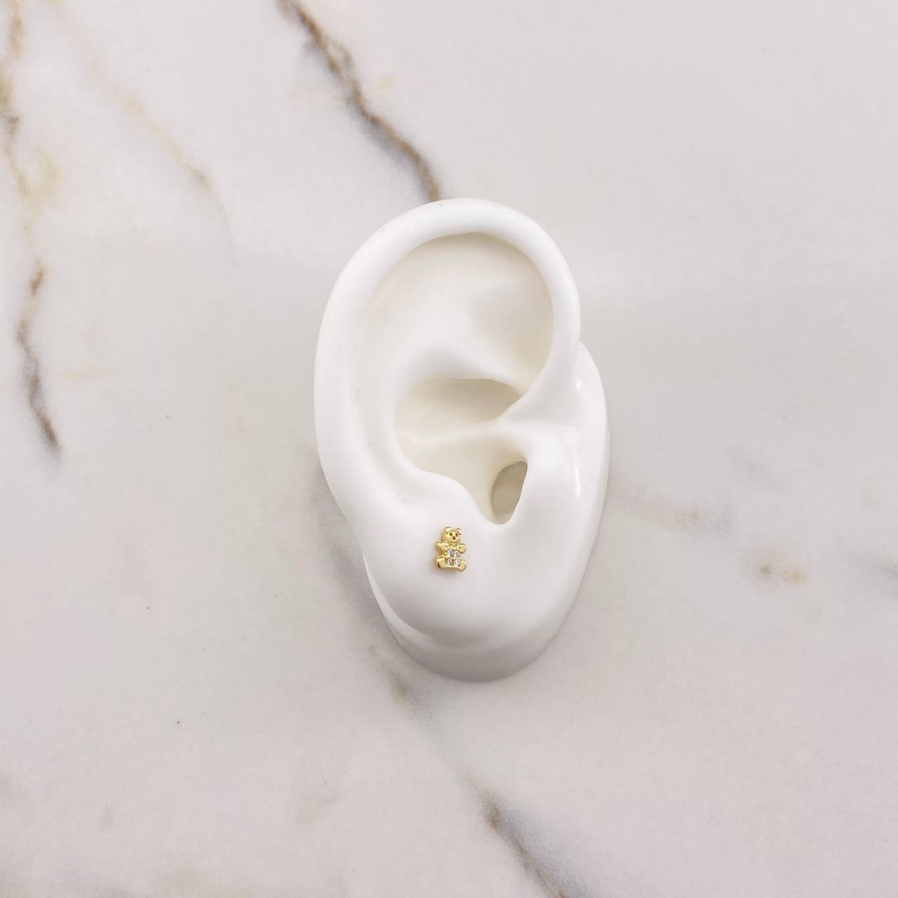 Topos Oso 0.8gr / Circones Blancos Oro Amarillo $