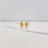 Topos Mariposa Silueta 0.85gr / Circones Blancos Oro Amarillo $