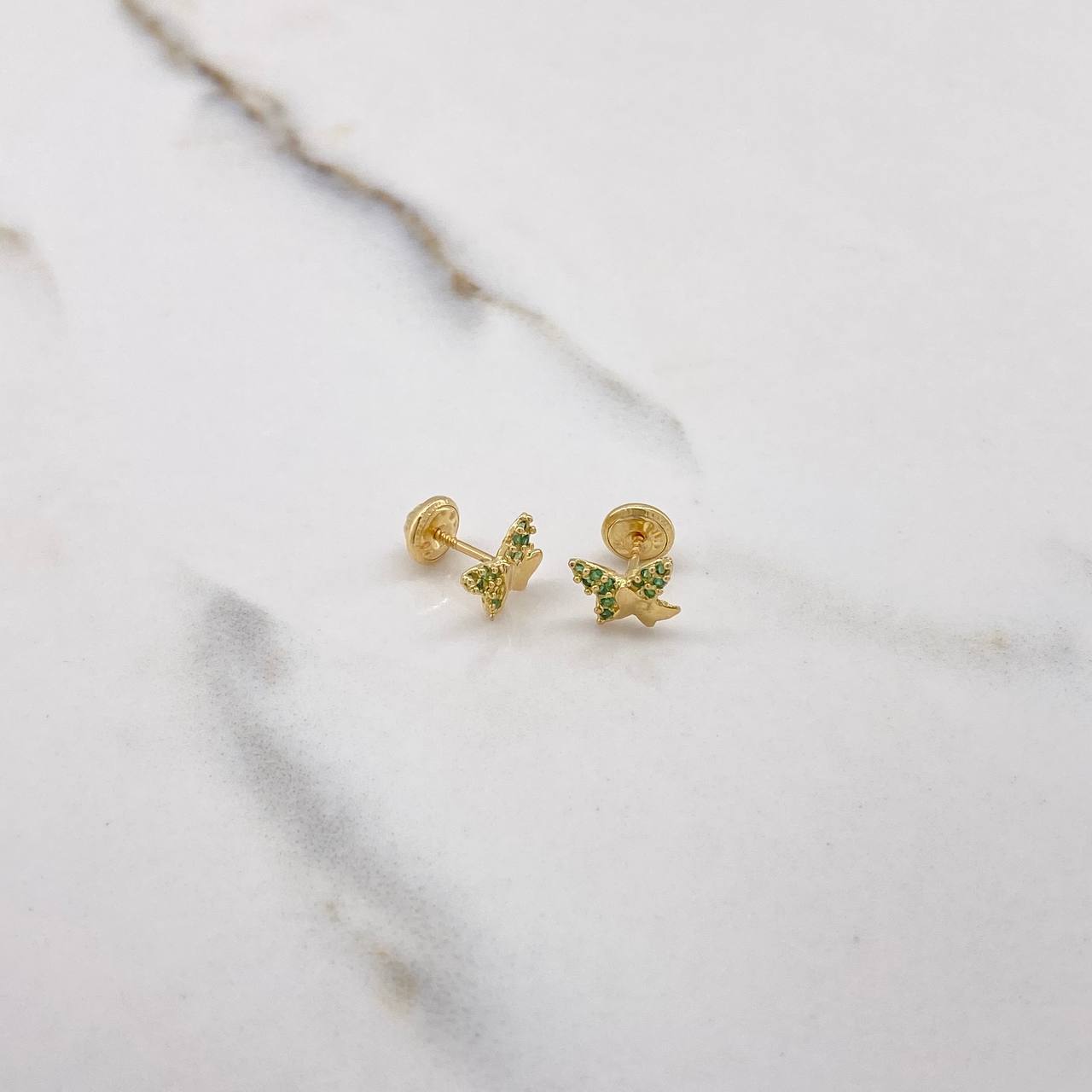 Topos Mariposa Doble 0.95gr / Circones Verdes Oro Amarillo $