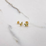 Topos Mariposa Doble 0.95gr / Circones Verdes Oro Amarillo $