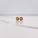 Topos Circulo 0.9gr / Circones Colores Oro Amarillo $