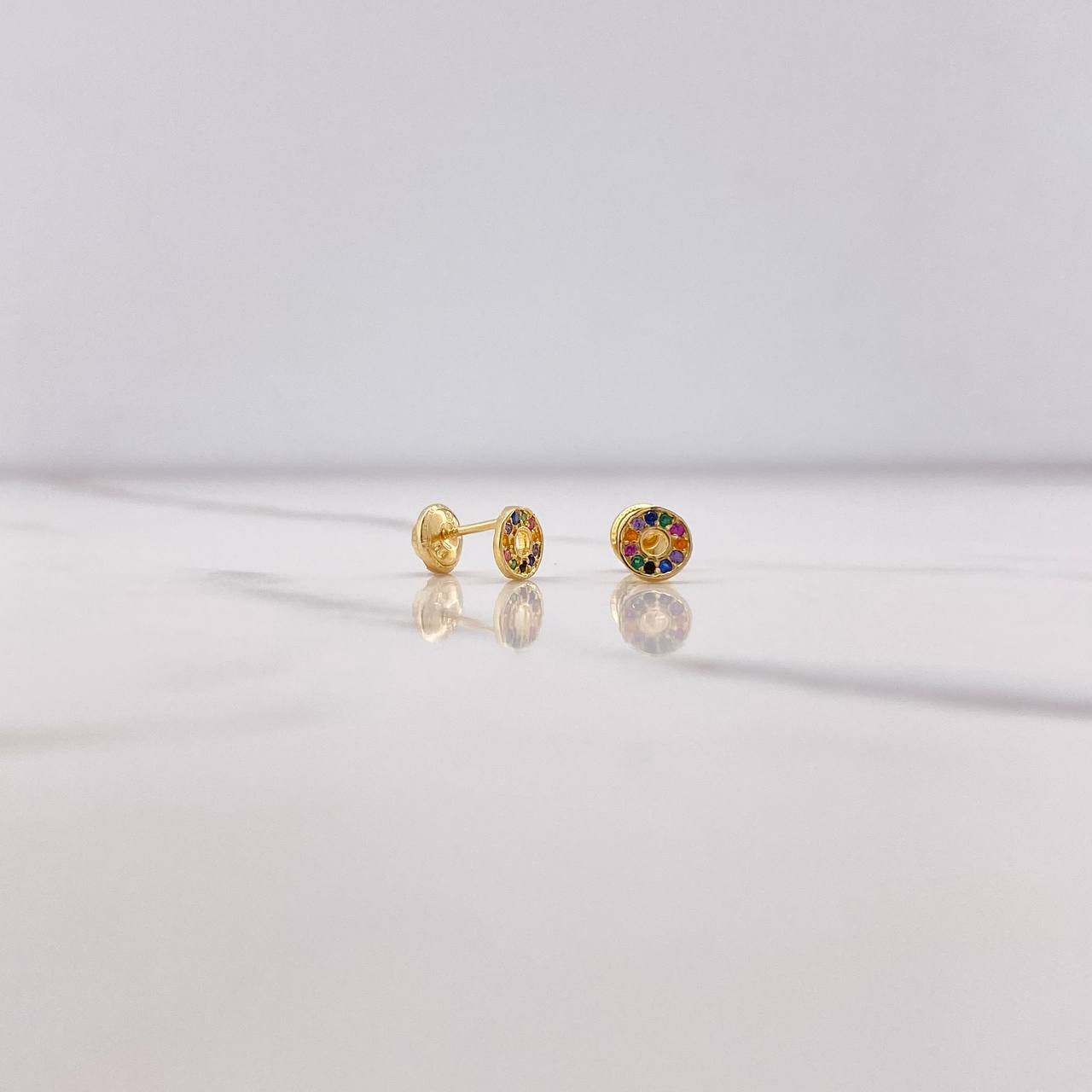 Topos Circulo 0.9gr / Circones Colores Oro Amarillo $