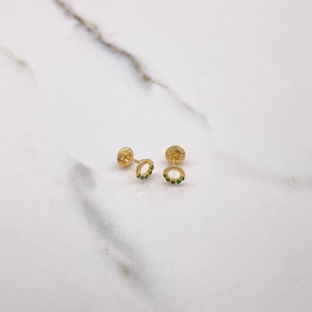 Topos Circulo Lisos 0.75gr / Circones Verdes Oro Amarillo $