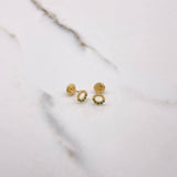 Topos Circulo Lisos 0.75gr / Circones Verdes Oro Amarillo $