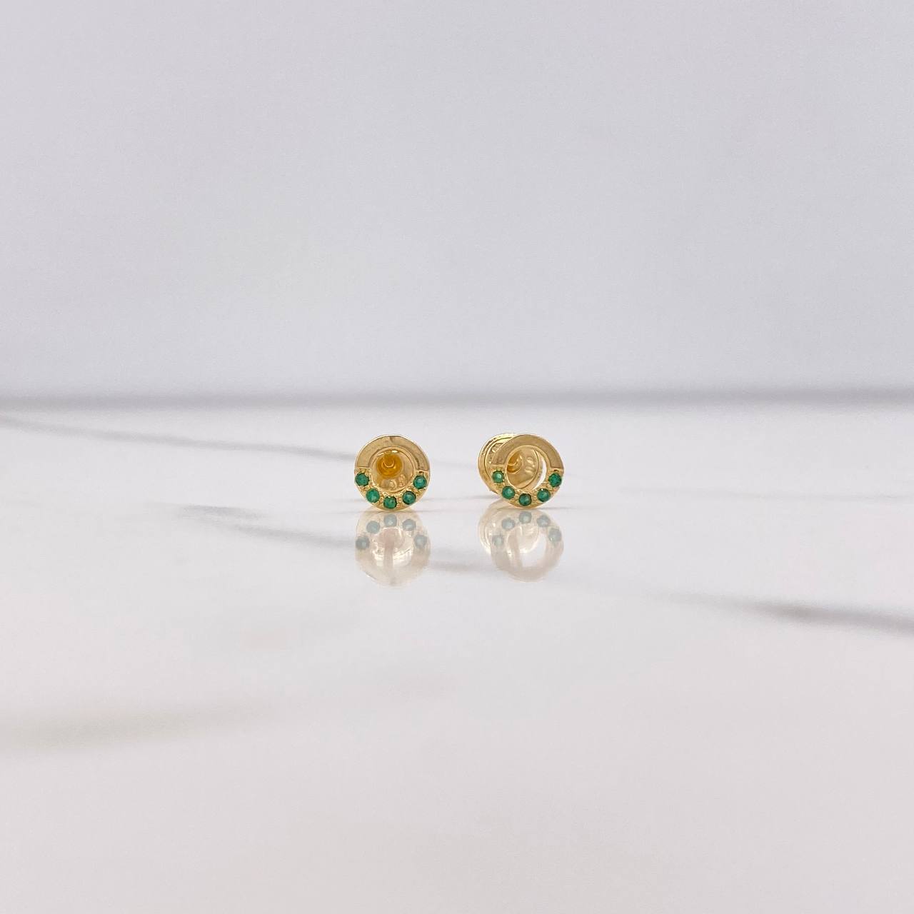 Topos Circulo Lisos 0.75gr / Circones Verdes Oro Amarillo $