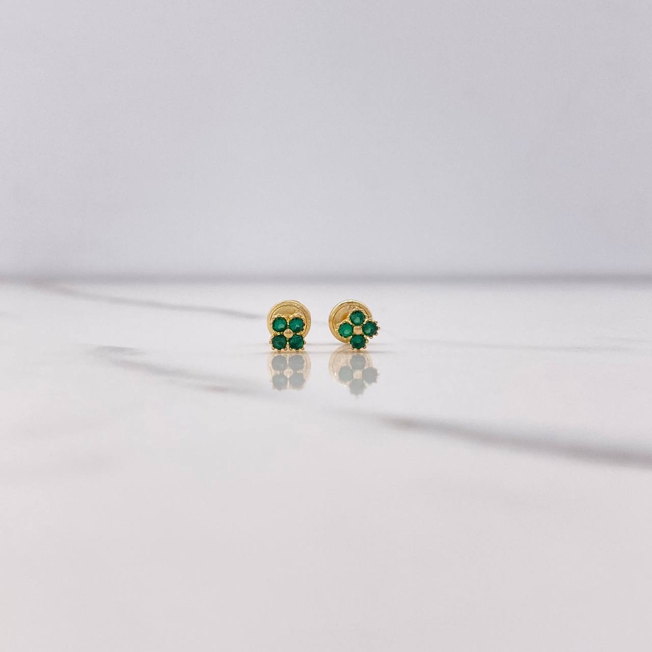 Topos Flor Cuadrados 0.8gr / Circones Verdes Oro Amarillo $