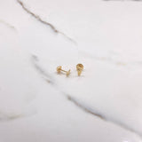 Topos Pies 0.4gr / Lisos Oro Amarillo 18K &