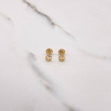 Topos Circulo Love 0.7gr / Lisos Oro Amarillo &