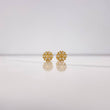 Topos Circulo Corazones 1.3gr / Estrella Centro Circones Blancos Oro Amarillo &