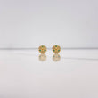 Topos Circulo Corazones 1.35gr / Estrella Centro Circones Verdes Oro Amarillo &
