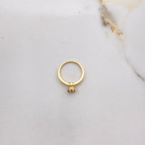 Anillo Solitario Redondo 2.9gr / T5 1/4 / Diamante 0.19 Qts Oro Amarillo (Joya) ©