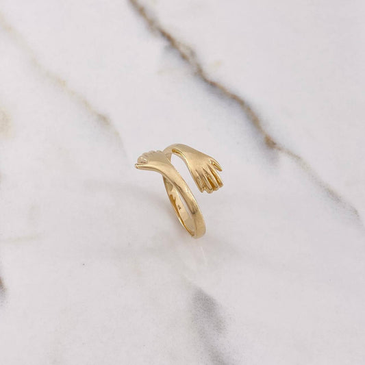 Anillo Abrazo 3.45gr / T8 / Liso Oro Amarillo &