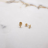 Topos Cruz 0.95gr / Circon Central Oro Amarillo $