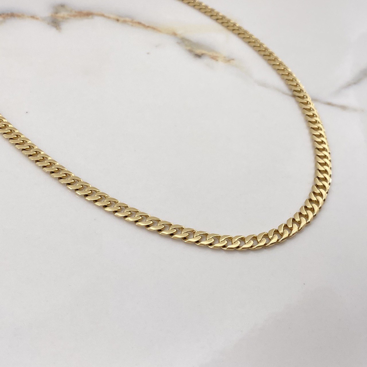 Cadena Cubana Maciza 54.25gr / 75cm / 5.5mm Oro Amarillo $
