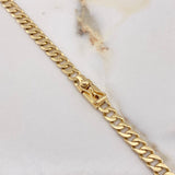 Cadena Cubana Maciza 54.25gr / 75cm / 5.5mm Oro Amarillo $