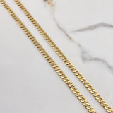 Cadena Cubana Maciza 54.25gr / 75cm / 5.5mm Oro Amarillo $