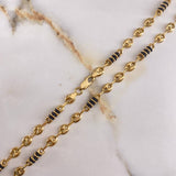 Cadena Calabrote 13.6gr / 60cm / 5.35mm Barril Cauchos Oro Amarillo $