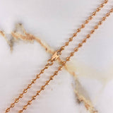 Cadena Militar 14.8gr / 50cm / 3mm Diamantada Oro Amarillo