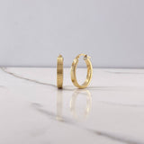 Candongas Tribal 2.85gr / 2.5cm / Ovaladas Oro Amarillo $