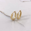 Candongas Tribal 2.85gr / 2.5cm / Ovaladas Oro Amarillo $