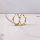 Candongas Tribal 2.85gr / 2.5cm / Ovaladas Oro Amarillo $