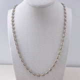 Cadena Calabrote 17.2gr / 45cm / 4.4mm Oro Blanco $