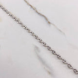 Cadena Calabrote 17.2gr / 45cm / 4.4mm Oro Blanco $
