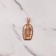 Dije Virgen de Guadalupe 14.65gr / 5.1cm / Circones Blancos Negros Oro Rosa $