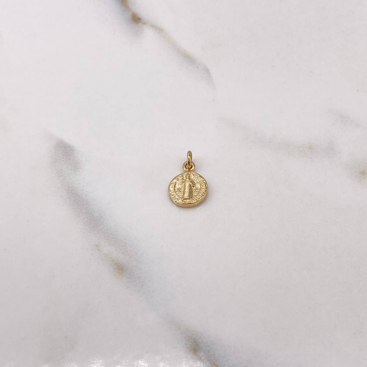 Dije San Benito 1.15gr / 1.3cm / Macizo Oro Amarillo $
