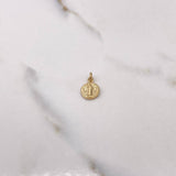 Dije San Benito 1.15gr / 1.3cm / Macizo Oro Amarillo $