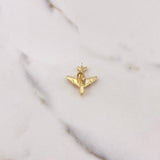 Dije Avion 2gr / 2cm / Liso Oro Amarillo $