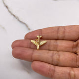 Dije Avion 2gr / 2cm / Liso Oro Amarillo $