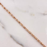 Cadena Rustica 20.95gr / 60cm / 3mm Oro Rosa $