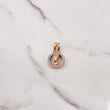 Dije Virgen María 7.45gr / 2.9cm / Circones Blancos Oro Rosa $