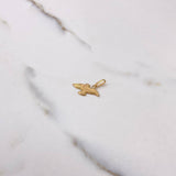 Dije Paloma 0.45gr / 1.8cm / Mate Oro Amarillo $