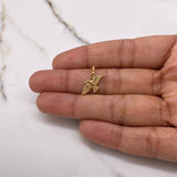 Dije Paloma 0.45gr / 1.8cm / Mate Oro Amarillo $
