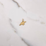 Dije Paloma 0.45gr / 1.8cm / Mate Oro Amarillo $